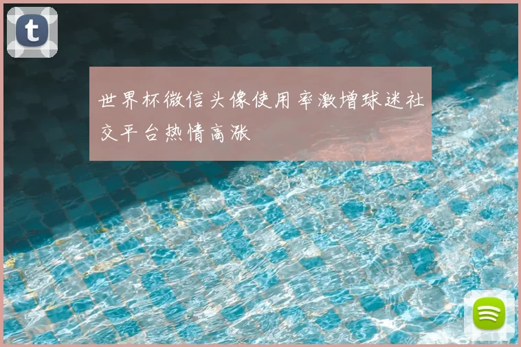 世界杯微信头像使用率激增球迷社交平台热情高涨